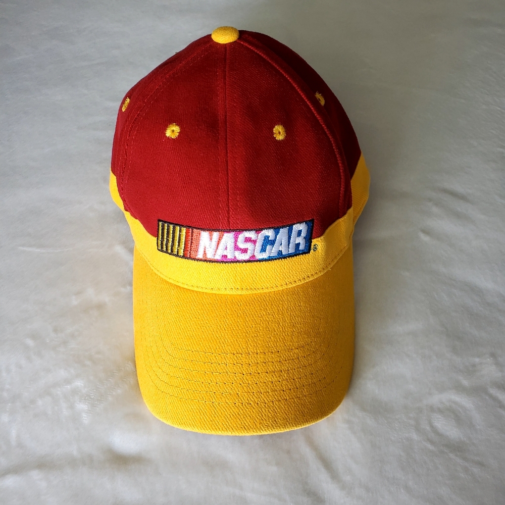 Nascar Cap Hat Red Yellow